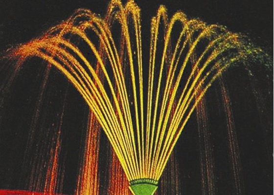 1,5" fuente de cobre amarillo Jet Nozzle 10m3/h 150Kpa del cuento de Chromplate Phoenix