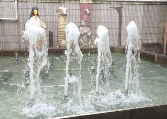 Fuente de espuma de acero inoxidable para música, fuente de estanque
