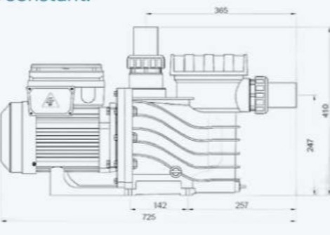 2023 EAKP100 Bombas de piscina de 1 CV para piscina