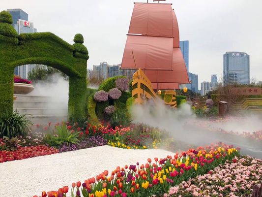 Boca al aire libre del agua de la niebla de la fuente 0.3m m del jardín
