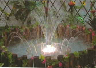 Proyecto musical interior de la fuente del estilo redondo el 1m pequeño