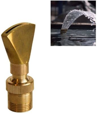 1" charca de agua ajustable completamente de cobre amarillo del jet de la boca de la fuente de agua de la fan de la dirección Sprilker