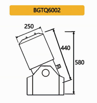 Boca laminar comercial de la fuente de 6000L/H 16m m