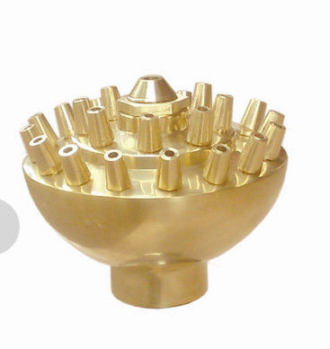 Latón 3 gradas boca de jet de la fuente de agua del flor de 2 pulgadas