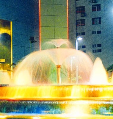 Acero inoxidable cabezas de espray de la fuente de agua de la trompeta de 2 capas