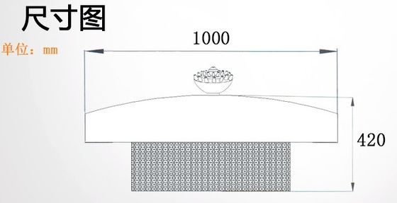 alto espray 1000m m SS304 de los 6m que flota proyecto musical de la fuente