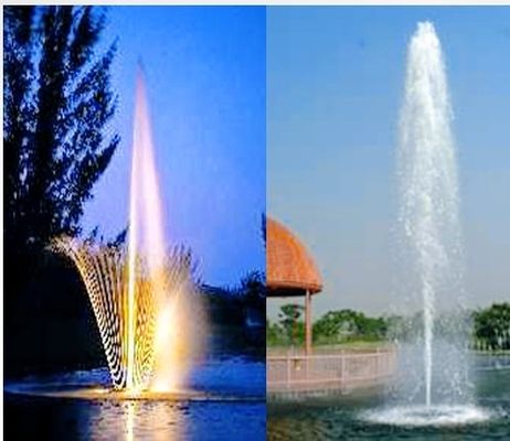 Alto espray que flota la fuente de agua musical de la charca de 90m m