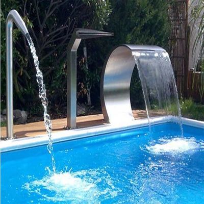 Jet de la cascada del acero inoxidable del SGS del CCC de la plata de la piscina del balneario