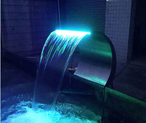 Jet de la cascada del acero inoxidable del soporte los 200cm de la pared