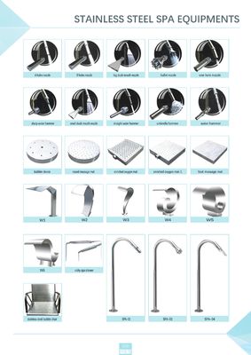 Jet de la cascada del acero inoxidable de los accesorios ISO9001 de la piscina