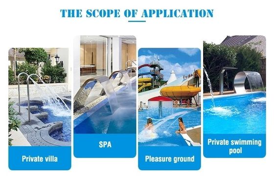 Boca de jet de la piscina del TUV del gran fan del acero inoxidable