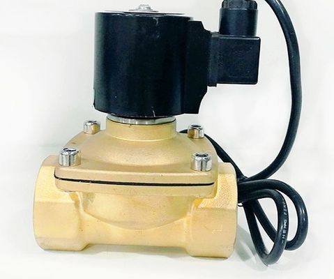 Válvula electromágnetica del agua de la prenda impermeable IP68 del latón de DN25 AC/DC