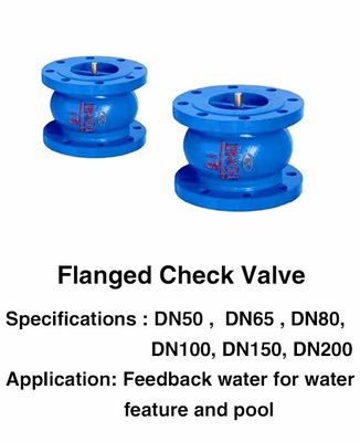 Los accesorios de la fuente de la piscina refinaron 1 pulgada DN25 ensancharon válvula de control