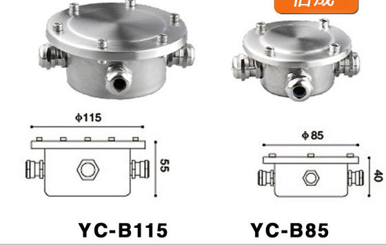 Caja de conexiones de la prenda impermeable Ip68 del diámetro 145m m 175m m del acero inoxidable