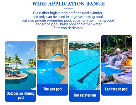 Filtros de arena comerciales superiores de la piscina del soporte 410m m