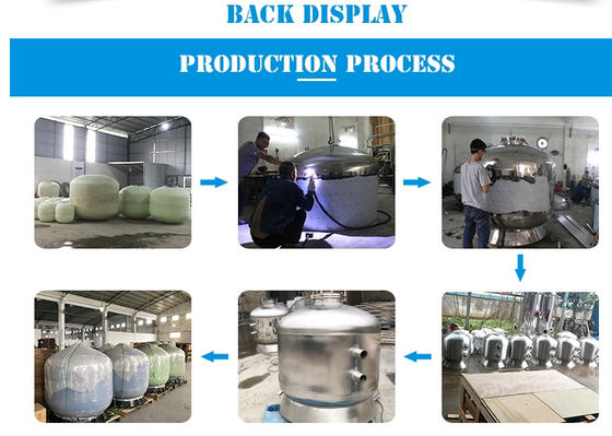 Filtros de arena comerciales inoxidables de la piscina del acero 1200m m