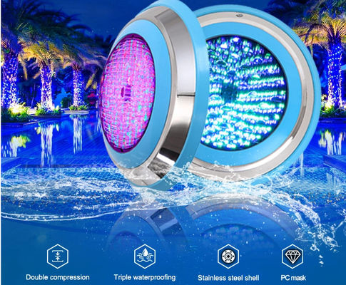Solo color Ip68 luces LED subacuáticas de la prenda impermeable de 12 vatios