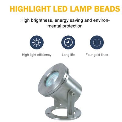 Luces LED subacuáticas impermeables de SS304 12V 3W
