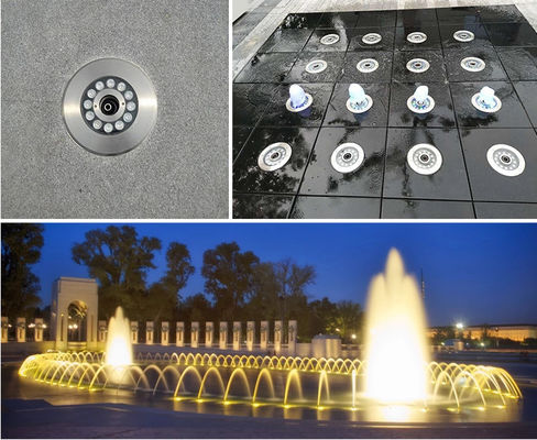 50000 horas de 145m m 12V 9W de luces subacuáticas de la fuente
