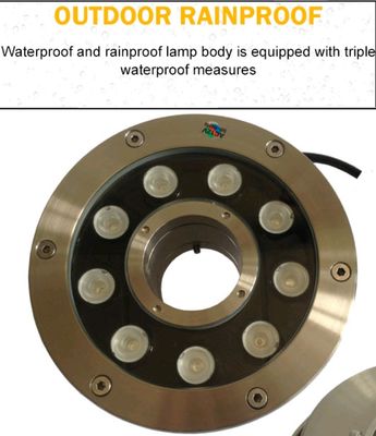 15W luces de la fuente de la prenda impermeable de la charca IP68