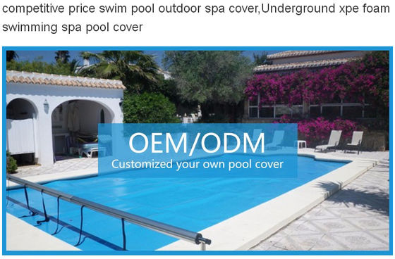 Tipo cubierta de la burbuja de la piscina del manual de IP68 4m m con el rodillo