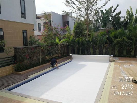 Cubierta automática de la piscina de la PC los 8X4M con un rodillo