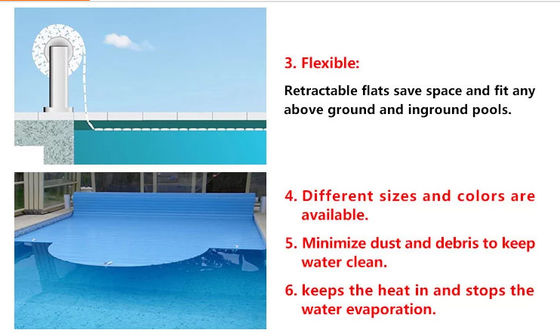 IP68 24V los 8X4M automáticos sobre las cubiertas de tierra de la piscina