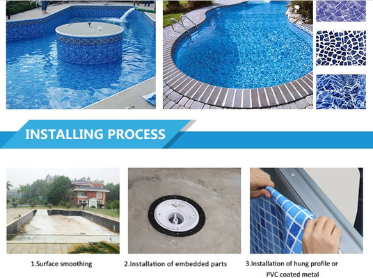 Trazador de líneas de la piscina del Pvc de la prenda impermeable 1.2m m del rectángulo