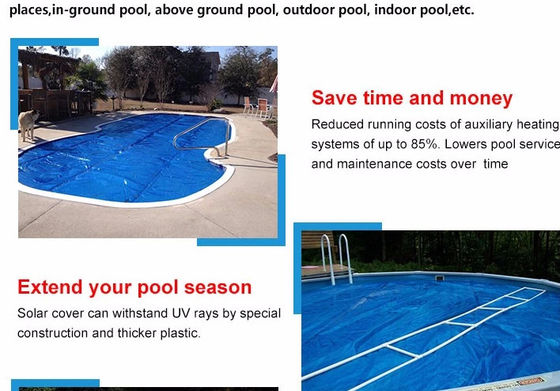 PE los 2.5×50m cubierta solar de la piscina de 400 micrones