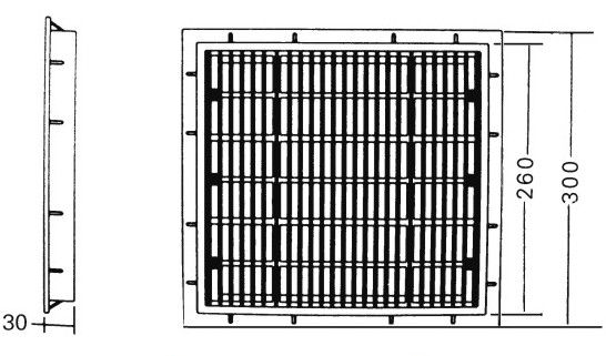 Dren principal cuadrado de la piscina del plástico los 30X30cm del ABS