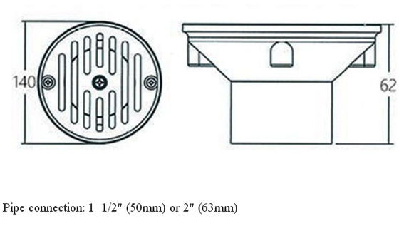 Devoluciones del agua de la piscina SS304