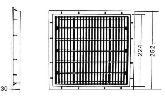 puerta de tierra antedicha del dren principal de la piscina del plástico los 25x25CM
