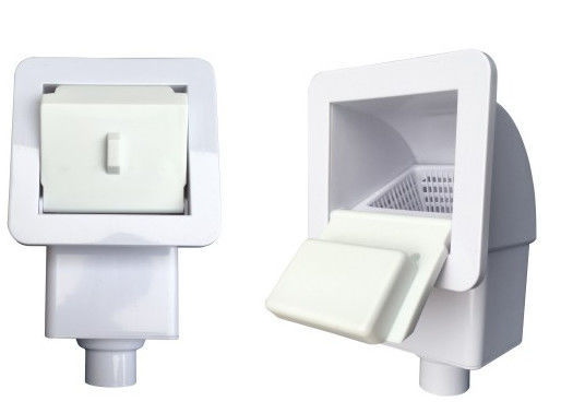 Smart blanco 1,5" desnatadora de la pared de la piscina