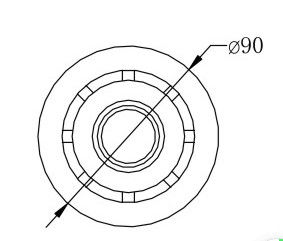 Jets apropiados de la boca de la fábrica del precio de venta de la piscina del ABS entero de los accesorios para las piscinas del trazador de líneas