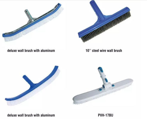 Equipo de limpieza de la piscina de Inground cepillo de lujo de la pared de la piscina de 18" de los 45cm