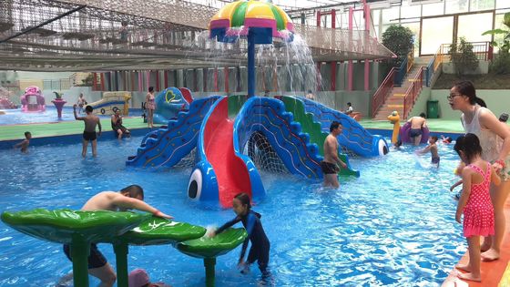 Tobogán acuático de la fibra de vidrio del equipo 8000x8000m m del parque del agua de los niños
