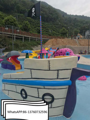 Toboganes acuáticos del pirata de la piscina de la fibra de vidrio