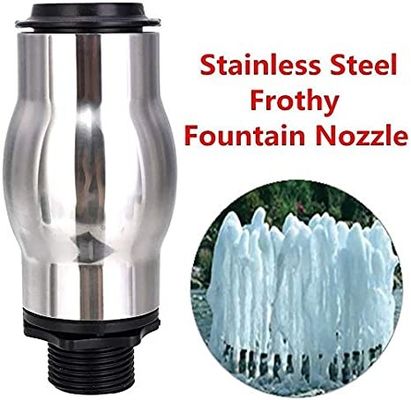 1" fuente de agua espumosa plástica de acero inoxidable de la espuma Jet Nozzle