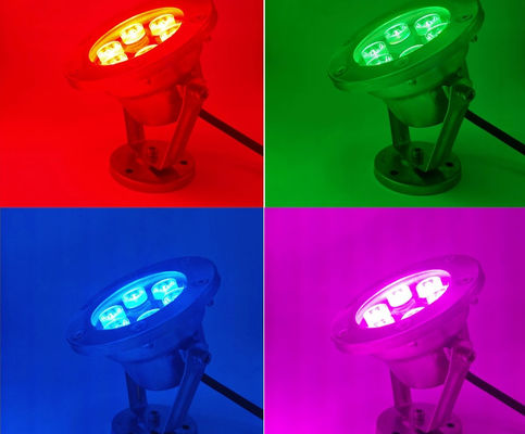La fuente de agua del jardín 7000K 24V 6W IP68 llevó luces