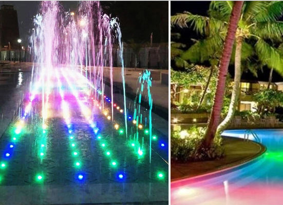 La fuente de agua del jardín 7000K 24V 6W IP68 llevó luces