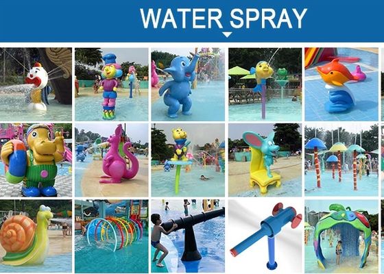 Tobogán acuático ULTRAVIOLETA anti de la ballena de la fibra de vidrio del equipo del parque del agua de los niños