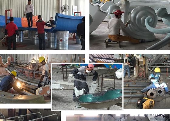 Tobogán acuático del mono de la fibra de vidrio de los niños de la piscina
