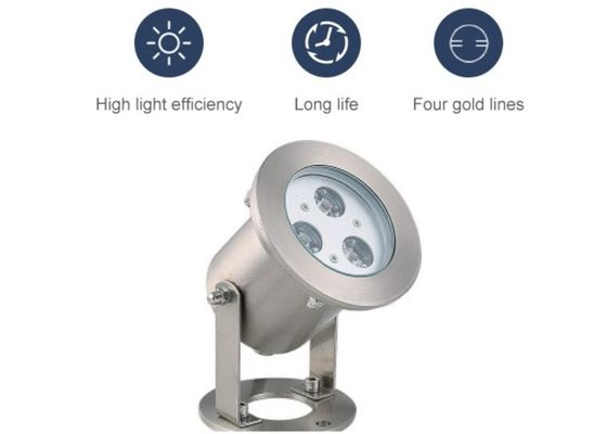 La fuente 7000K 3W de la piscina impermeabiliza luces LED subacuáticas