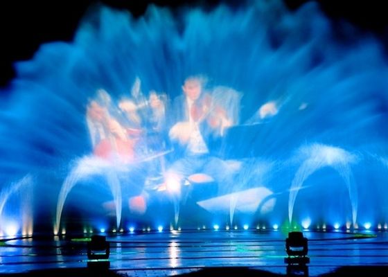 proyección de acero inoxidable de la pantalla de agua de la boca de la fuente 60m3/h