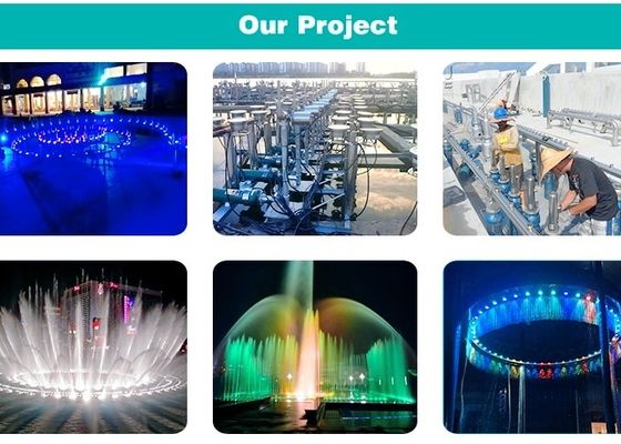 proyección de acero inoxidable de la pantalla de agua de la boca de la fuente 60m3/h