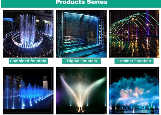 Color que cambia la fuente de agua laminar del jet el 1.5m del LED