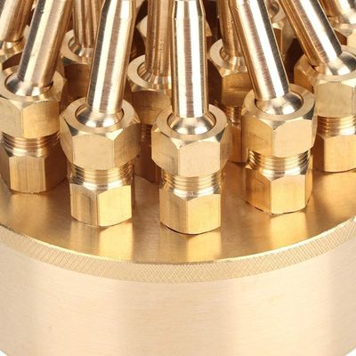 DN40 de cobre amarillo 1 el 1/2” 3 capas florecen fuente Jet Nozzle