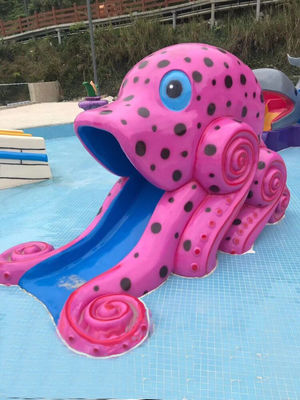 Resistencia de oxidación del tobogán acuático del pulpo de la fibra de vidrio del niño