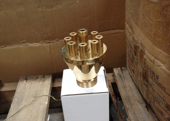 Fuente de cobre amarillo Jet Nozzle 55m3/h DN40 del tiroteo de Concertrating