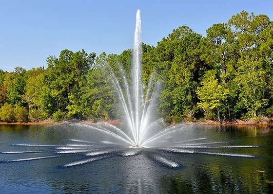 Fuente de agua flotante de acero inoxidable para el lago